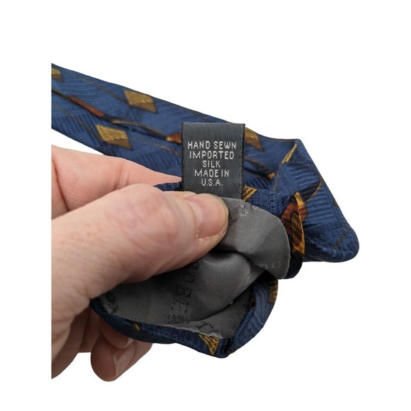 ROBERT TALBOTT Handmade in USA Silk Neck Tie Men's Geometric Print NWT $65 MSRP - Picture 6 of 9